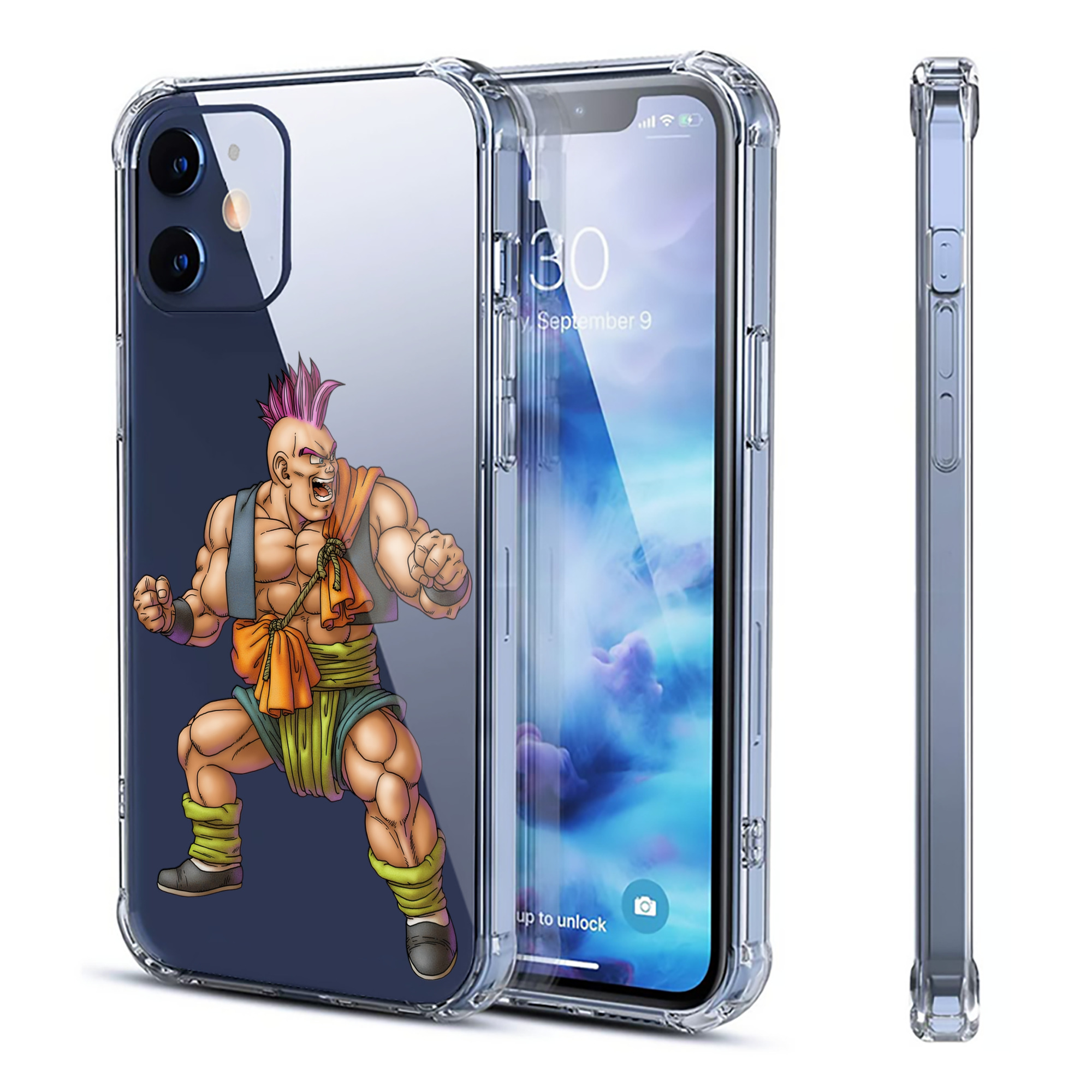 （画像用） ドラゴンクエスト Doragon Kuesuto Dragon Quest 【iPhone 12シリーズ対応】透明スマホケース（クリアソフトケース）